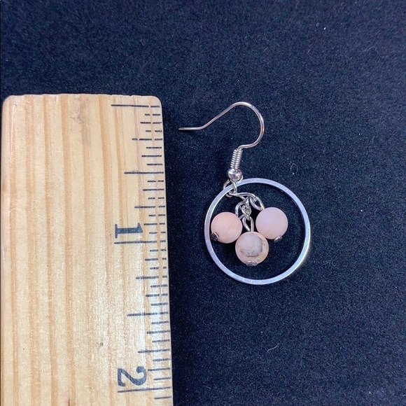 21049 Moonstone earrings - Picture 3 of 4